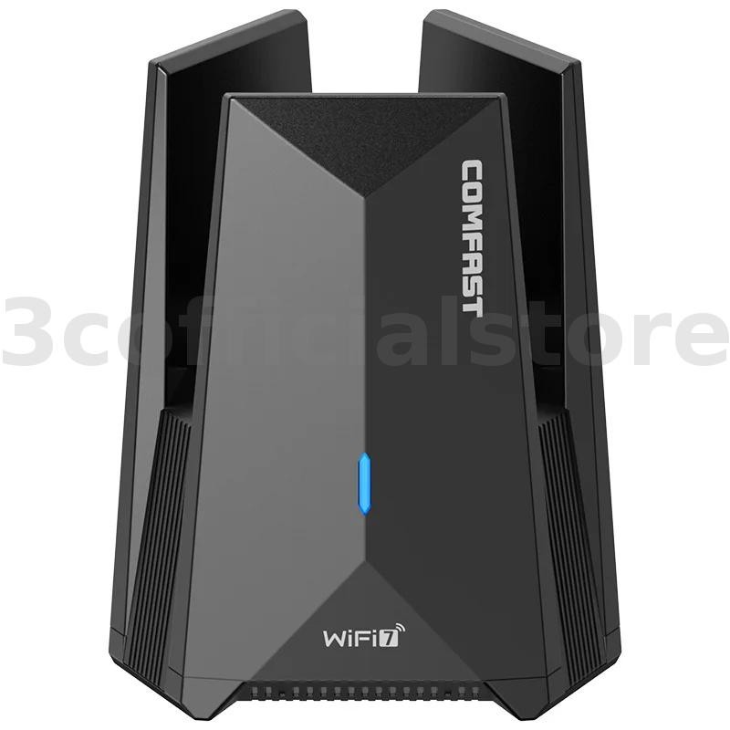 COMFAST CF-987BE BE6500 WiFi 7 อะแดปเตอร์ USB 2.4G/5G/6GHz Tri-band Type-C ถึง USB3.0 Dongle 6452Mbp