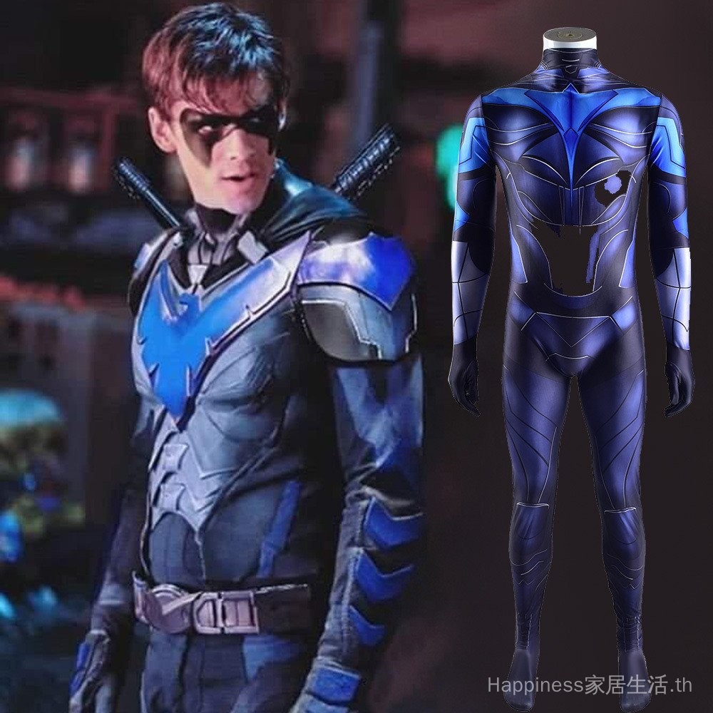 DC Gotham Knight Nightwing Titan cosplay พร้อมจัดส่งภายใน 24 ชั่วโมง เหมาะสำหรับเครื่องแต่งกายฮาโลวี