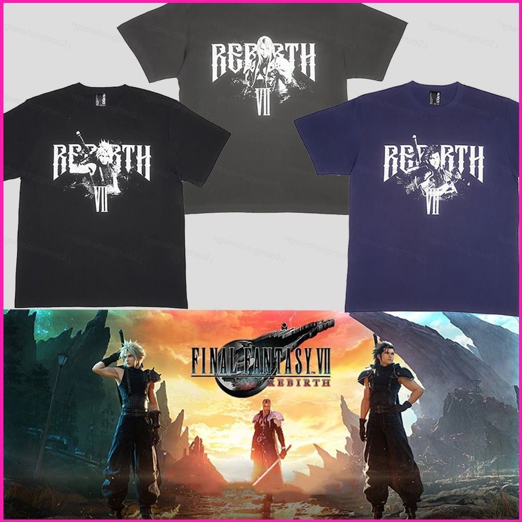 คอสเพลย์เสื้อยืด 3D ฤดูร้อน พร้อมลาย Cloud Strife, Zack Fair และ Sephiroth