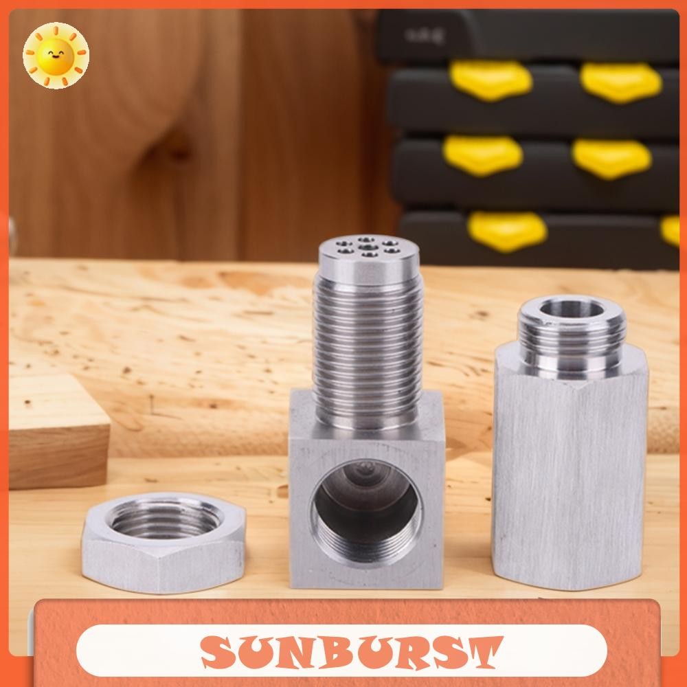 O2 เซนเซอร์ออกซิเจน Spacer 90 องศา P0420 P0430 Silver Exhaust Catalyst เซ็นเซอร์ออกซิเจนด้านหลัง Spa