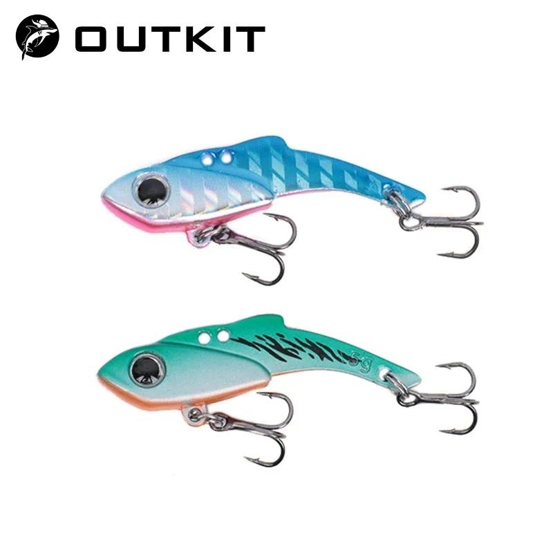 OUTKIT VIB ช้อนเหยื่อ 3.5/5g โลหะ spinner crankbait เหยื่อแข็งพิเศษ cicada vib สำหรับตกปลา tackle