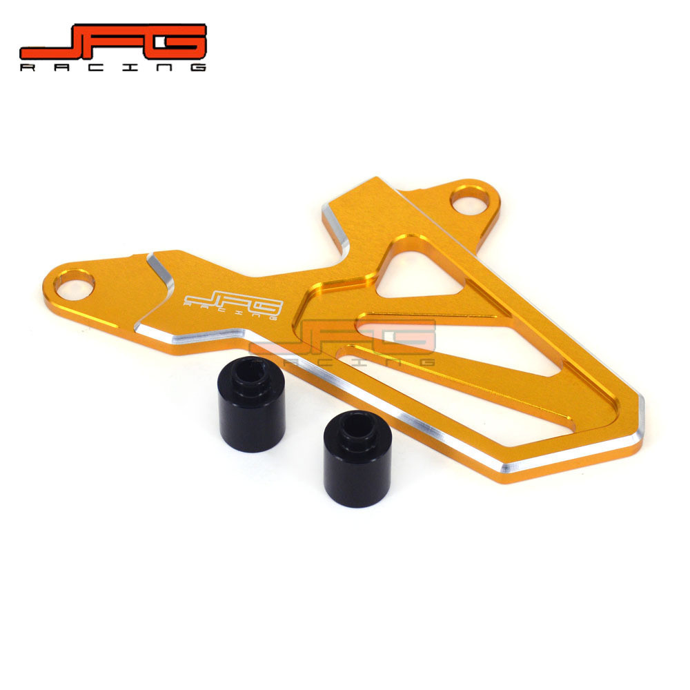 เหมาะสําหรับ DRZ400S DRZ400SM อุปกรณ์ตกแต่งรถจักรยานยนต์อลูมิเนียมด้านหน้าฟันขนาดเล็กโซ่ตกแต่งฝาครอบ