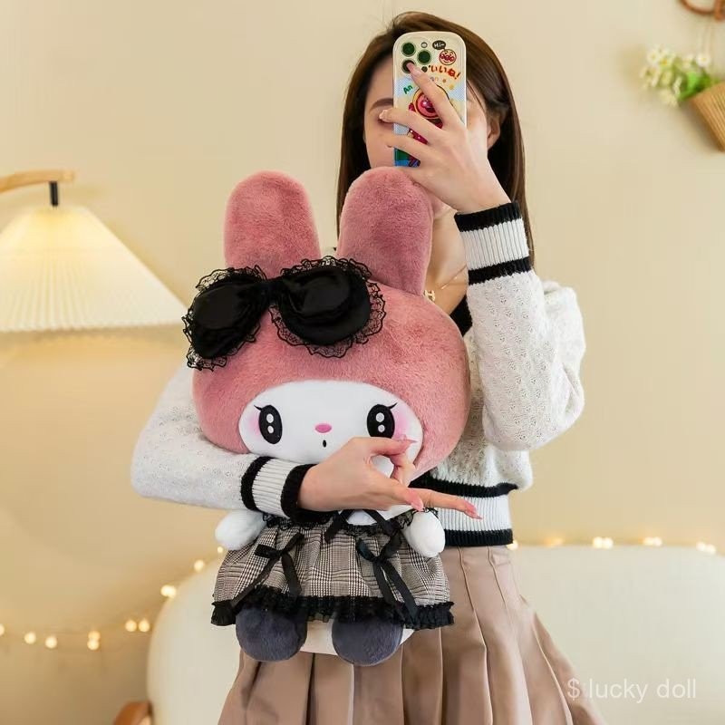 My Melody & Kuromi หมอนกอด/ตุ๊กตาน่ารักเท่ | นุ่มพิเศษสำหรับกอดนอน-พิงหลัง | ของขวัญวันเกิดสุดพิเศษให้แฟน | ไซส์กำลังดี น่ากอดสุดๆ - รูปที่ 3