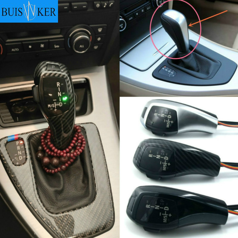 LED เกียร์ Shift Knob สําหรับ BMW 1 3 5 6 7 x1 x3 x5 z4 E81 E82 E87 E88 89 E46 E90 91 E92 E93 E39 E6