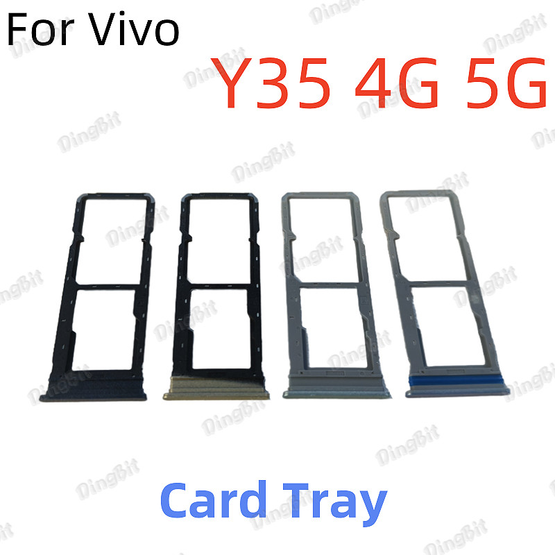 สําหรับ Vivo Y35 4G 5G ซิมการ์ดถาดผู้ถือการ์ด Reader SD Slot อะแดปเตอร์อะไหล่