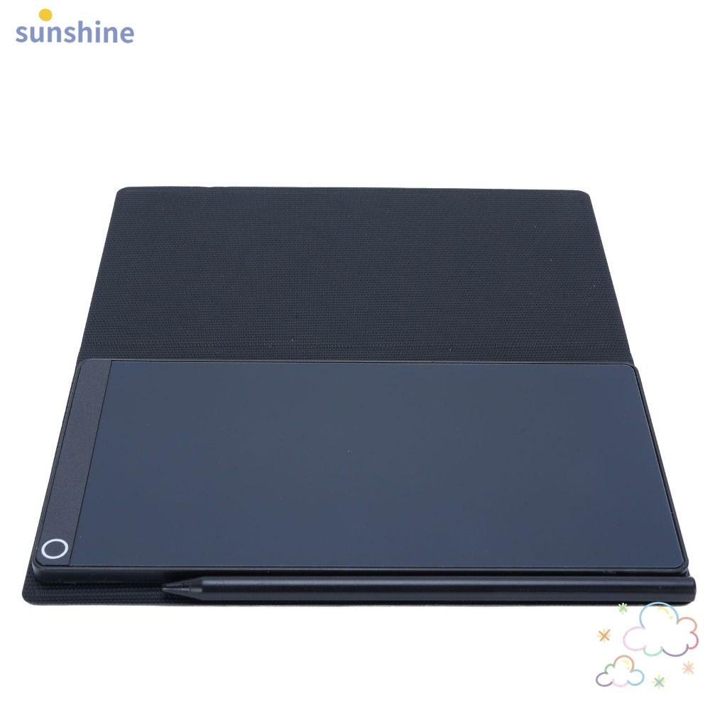 SSUNSHINE แท็บเล็ตการเขียน LCD, 6.5 นิ้วปากกาแขวนแบบเต็มหน้าจอ Digital Notepad, Erasable หนังแบบพกพา