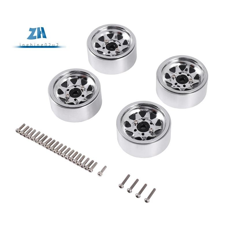 เหล็ก 1.0 Beadlock ล้อขอบล้อ Hub สําหรับ 1/24 RC Crawler รถ Axial SCX24 Deadbolt C10