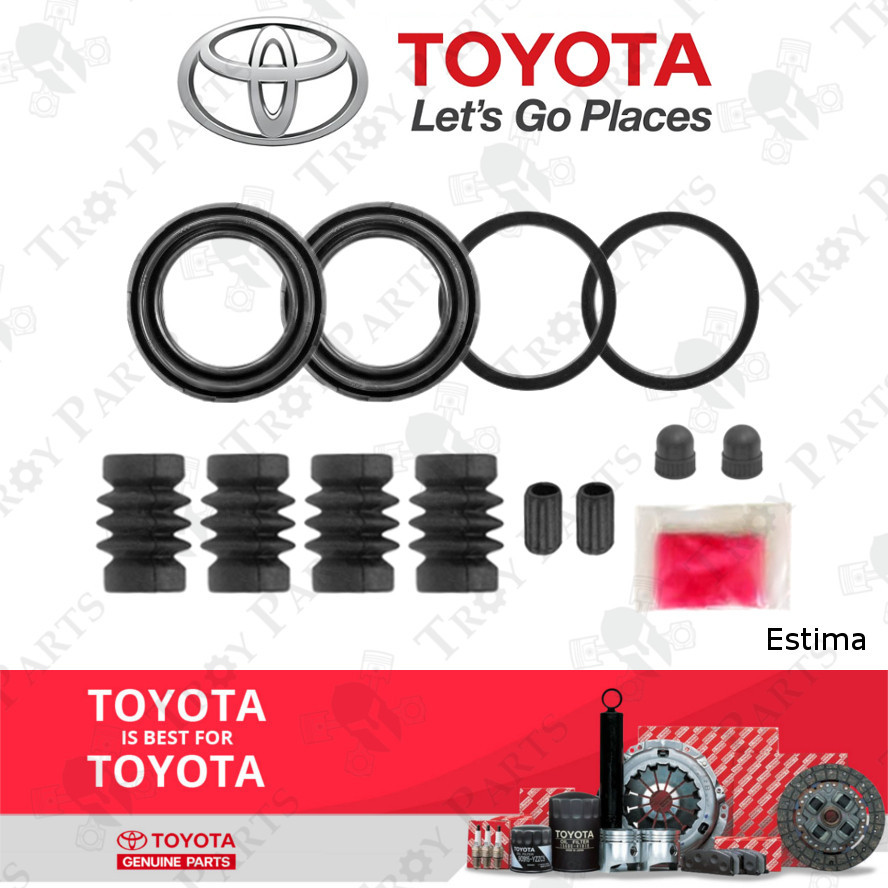 (38.5มม.) ชุดซ่อมคาลิปเปอร์ดิสก์เบรกหลังโตโยต้า (เต็ม/ครึ่ง) Estima 2.4 3.5 XR50 ACR50 ACR55 GSR50 2