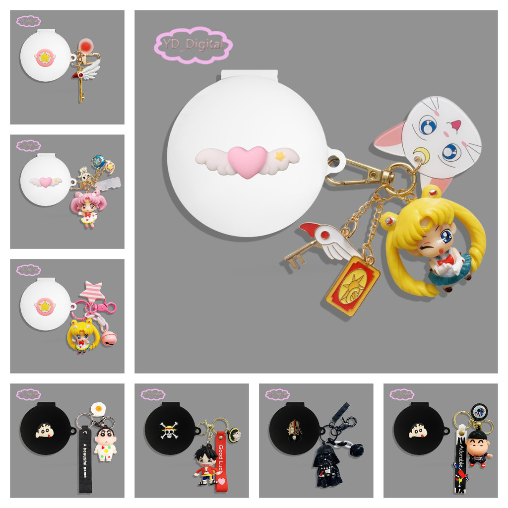 for Anker Soundcore Sleep A30 Earphone Cover with Cartoon Pendant Silicone Headphone Soft Shell Cute Shockproof Washable Headset Protective Casing Cover