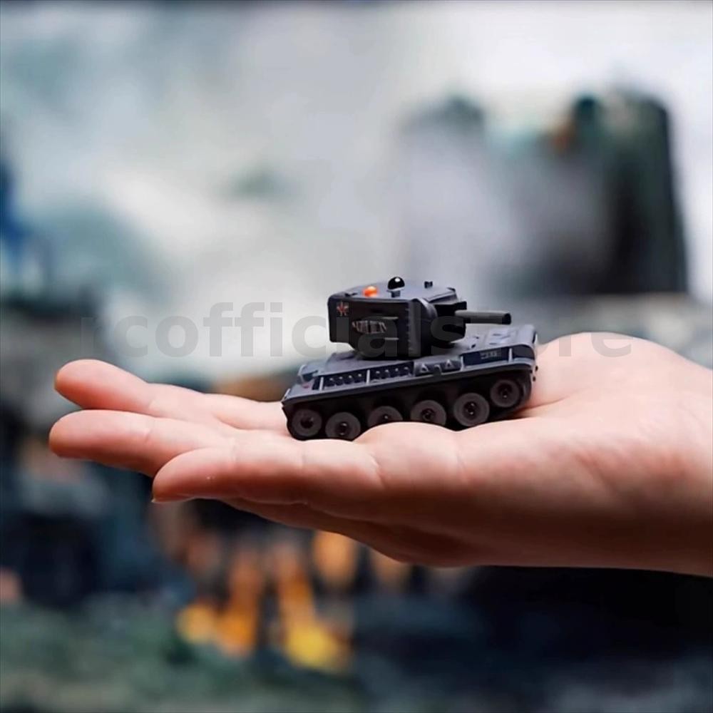 WANNENG BRRRRT 1/64 2.4G Mini RC ถังเดสก์ท็อปจําลอง Battle Tracked Proportional รีโมทคอนโทรล Shooting0 การต่อสู้อินฟราเรด 360° ป้อมปืน ไมโครทอย ราคา ถูกที่สุด ดีลบีเคเค แกลเลอรีภาพที่ 7