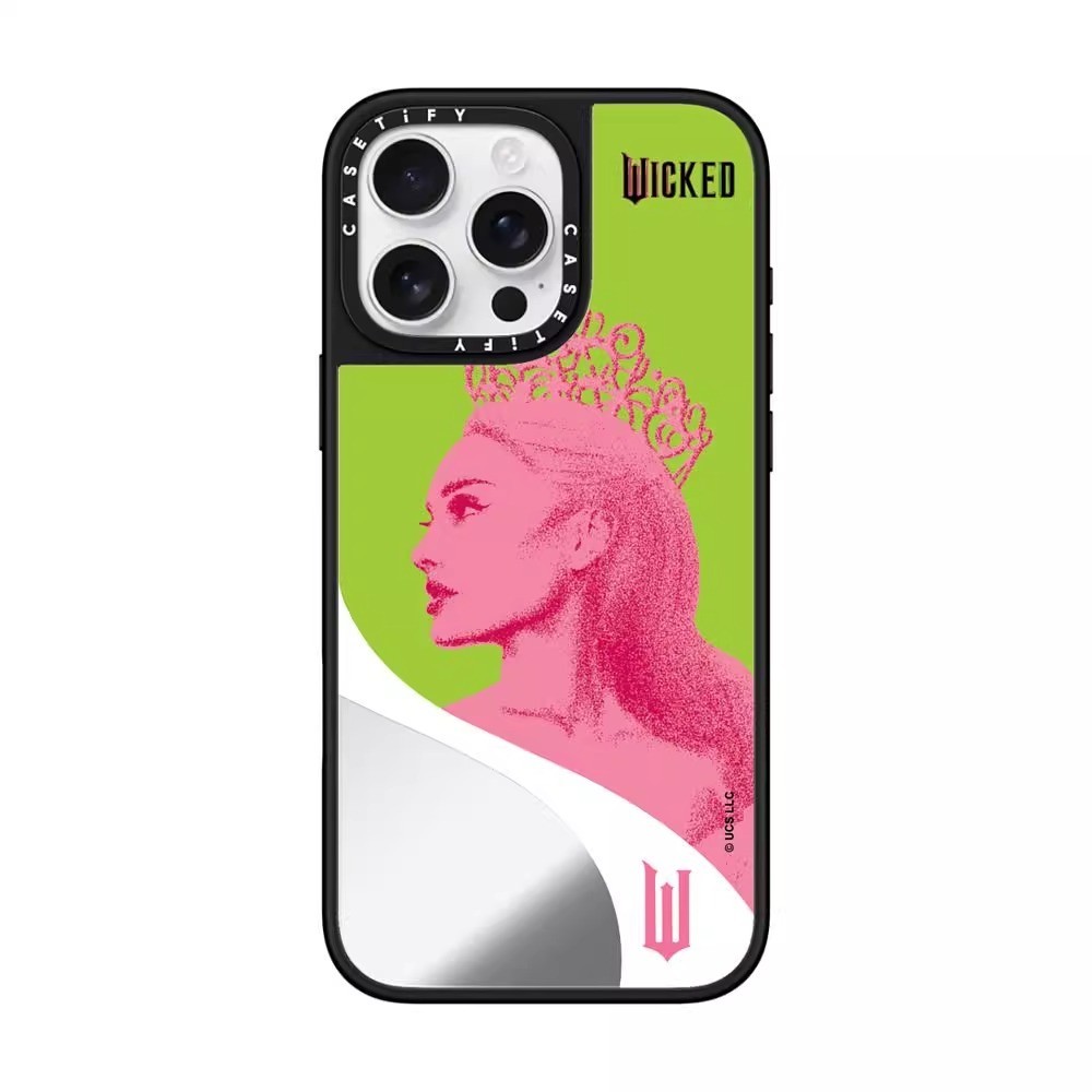WICKED CASETi กระจกโทรศัพท์มือถือ casefor IPhone 11 12 13 14 15 16 Pro Max 15 16 Plus X XS Max XR 12