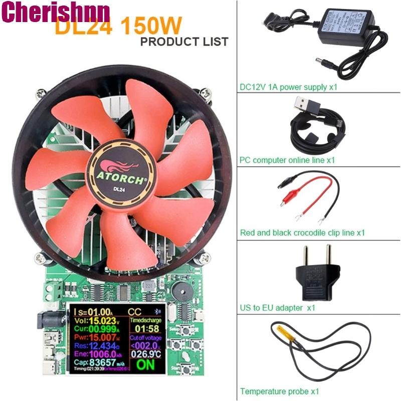 Cherishnn DL24 150W เครื่องทดสอบโวลต์มิเตอร์ แอมมิเตอร์ไฟฟ้า USB