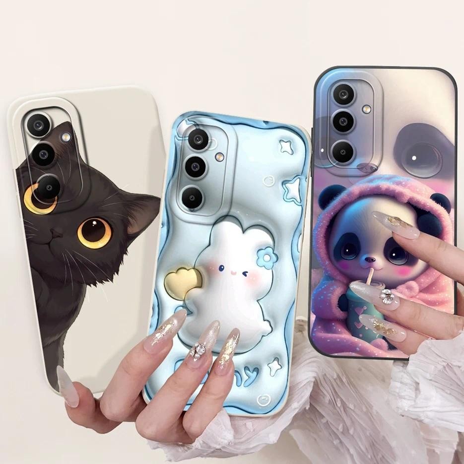 สําหรับ Samsung Galaxy M56 5G กรณี SM-M566B น่ารักการ์ตูนตลกกันกระแทก Soft TPU เคสโทรศัพท์สําหรับ Sa