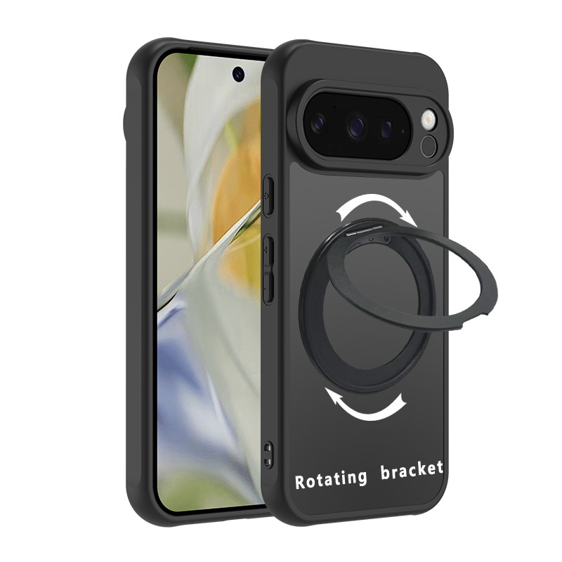 360° หมุนวงเล็บแม่เหล็ก Matte โปร่งแสงสําหรับ Google Pixel 10 Pro XL 10 Pro 9 Pro XL 9A 9 8 7 6 Pro 8A 7A 6A ไร้สายชาร์จ Hard กันกระแทกปกหลัง