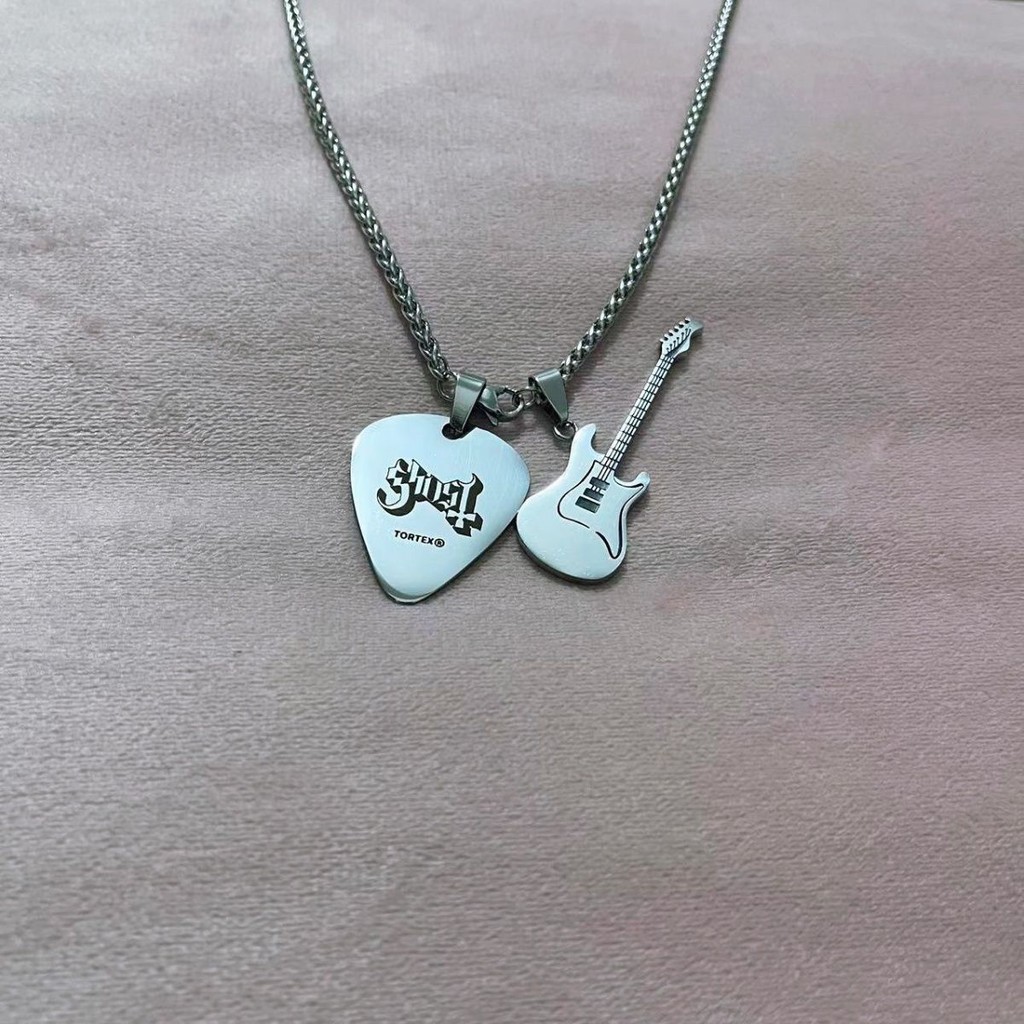 NIRVANA Band Pick สร้อยคอ NIRVANA สินค้ากีตาร์ Heavy Metal Punk Hard Rock Classic Smiley โลโก้ CC090