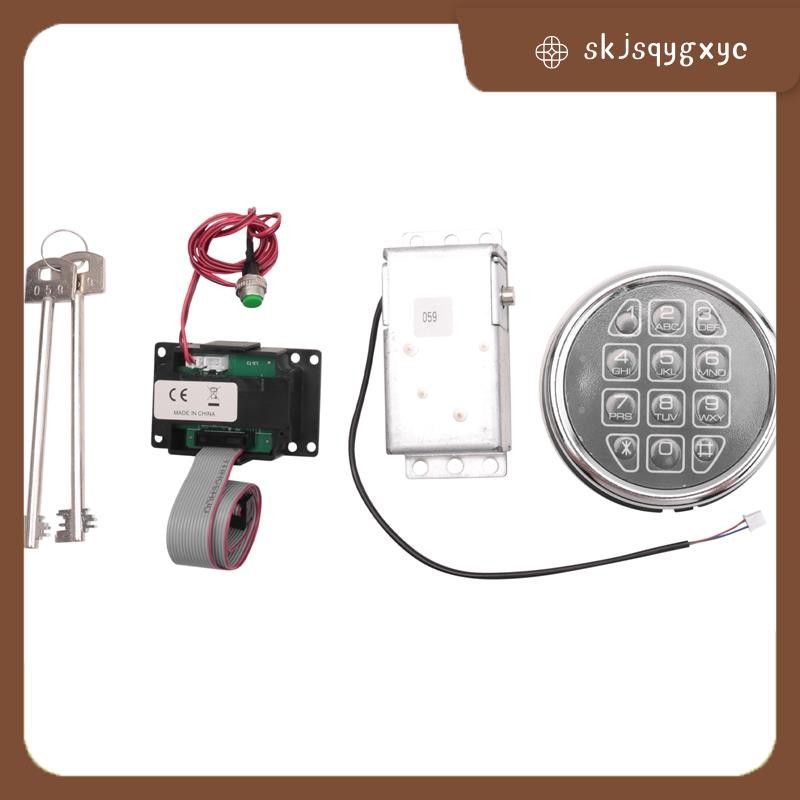 skjsqygxycSafe Lock Electronic Digital Safe Lock Replacement Solenoid W/ 2 Key