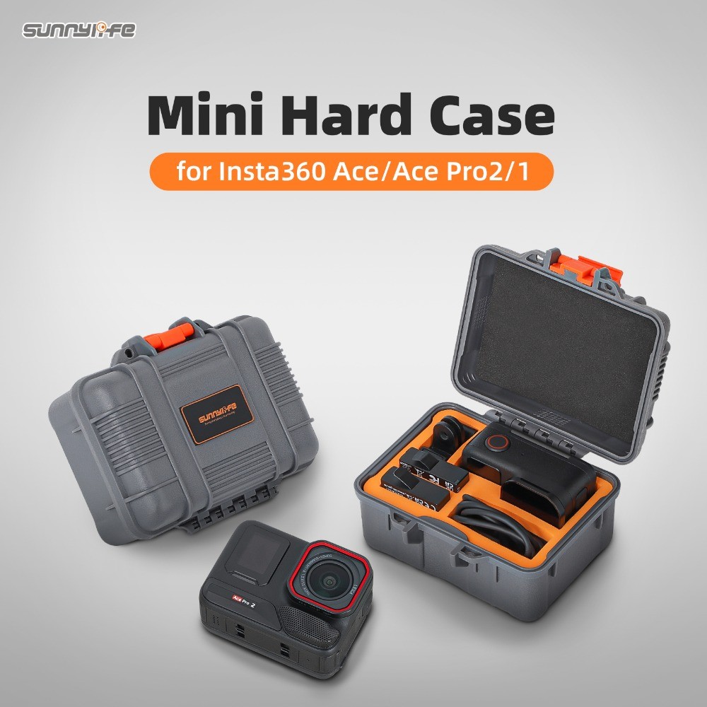 สําหรับ Insta360 Ace/Ace Pro 2/1 Mini กล่องเก็บกันน้ําและกันกระแทกกล่องความปลอดภัยกระเป๋าเก็บอุปกรณ์เสริม