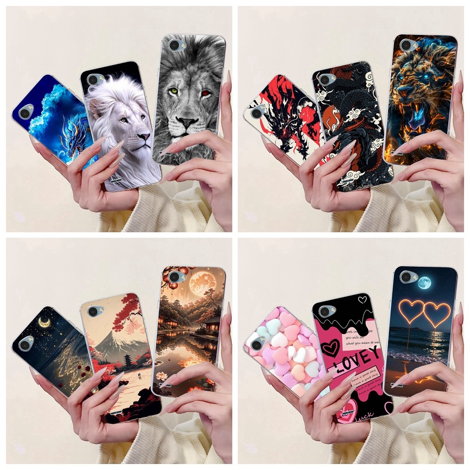 น่ารักการ์ตูนสําหรับ LG Q6 / Q6 Alpha / Q6 Plus เคสโทรศัพท์ Soft Slim ซิลิโคนปกหลังสําหรับ LGQ6 X600