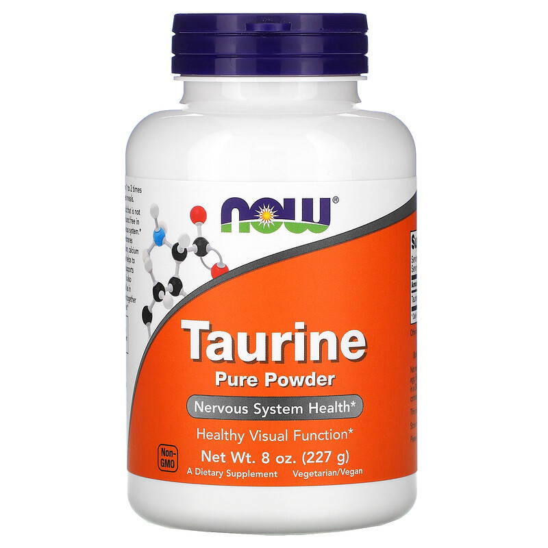 [ ทอรีน (ผง) ] Now Foods, Taurine Pure Powder, 8 oz (227 g)