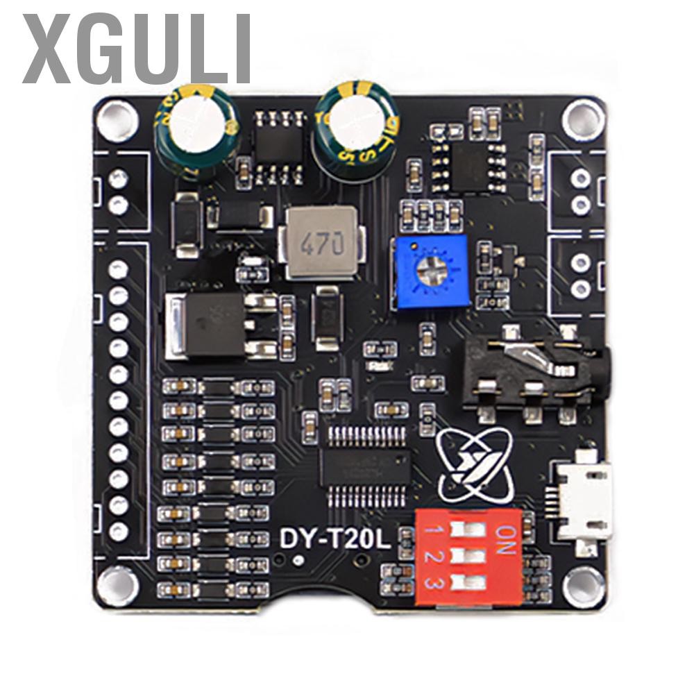 Xguli 10W 20W mp3 player โมดูลเสียงการเล่นเสียงบอร์ด 9ch การ์ดหน่วยความจำเสียงเดียวสำหรับการควบคุมเส