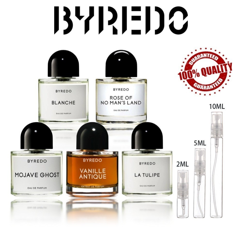 【สินค้าพร้อมส่ง】ของแท้ 💯 Byredo Mojave Ghost & La Tulipe & Blanche & Gypsy Water EDP 2ml/3ml/5m/10ml
