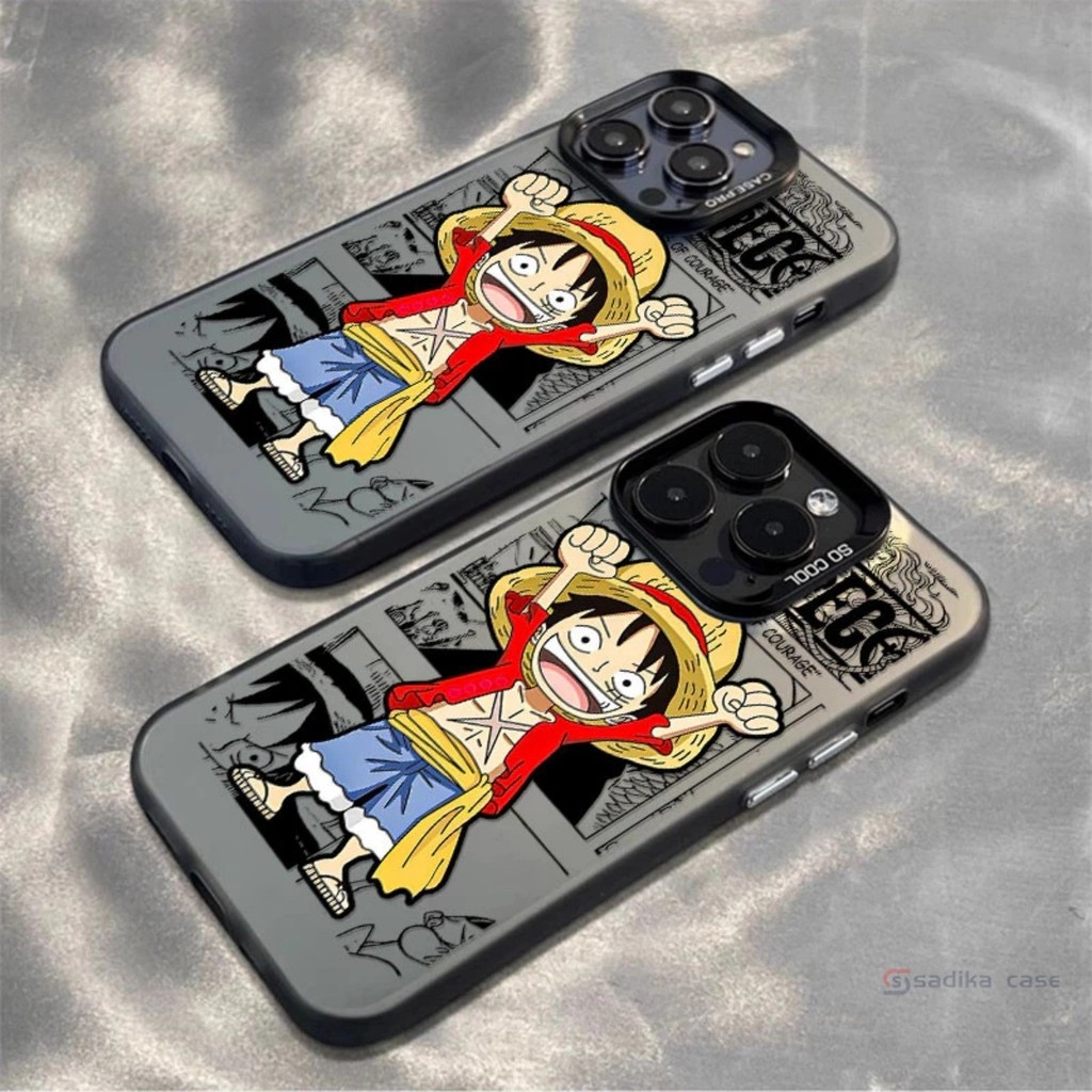 เคสไอโฟน ลูฟี่ผู้มีความสุข สำหรับ IPhone 15 11 12 13 14 16 MAX 6 7 6S 14 15 Plus XR MAX 15PRO 13PRO 14PRO 12PRO CYK2002