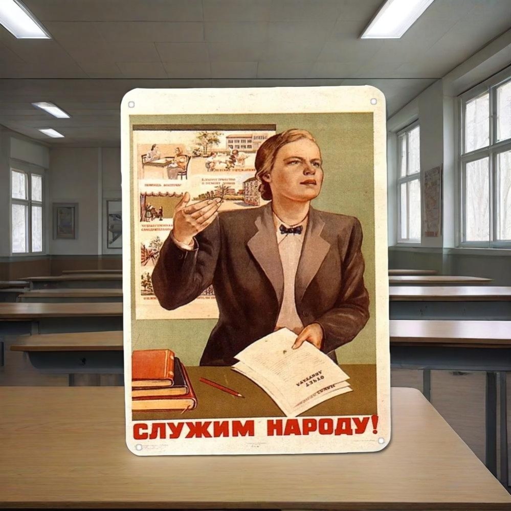 HELLOYOUNG 2D Steel Wall Art Vintage Decor