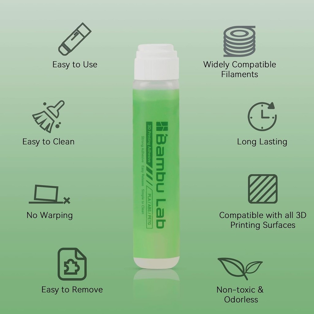 Original BambuLab 3D เครื่องพิมพ์สร้างแผ่นกาว,กาวที่แข็งแกร่ง Heatbed PEI แผ่นเหล็กกาวลด Warping สํา