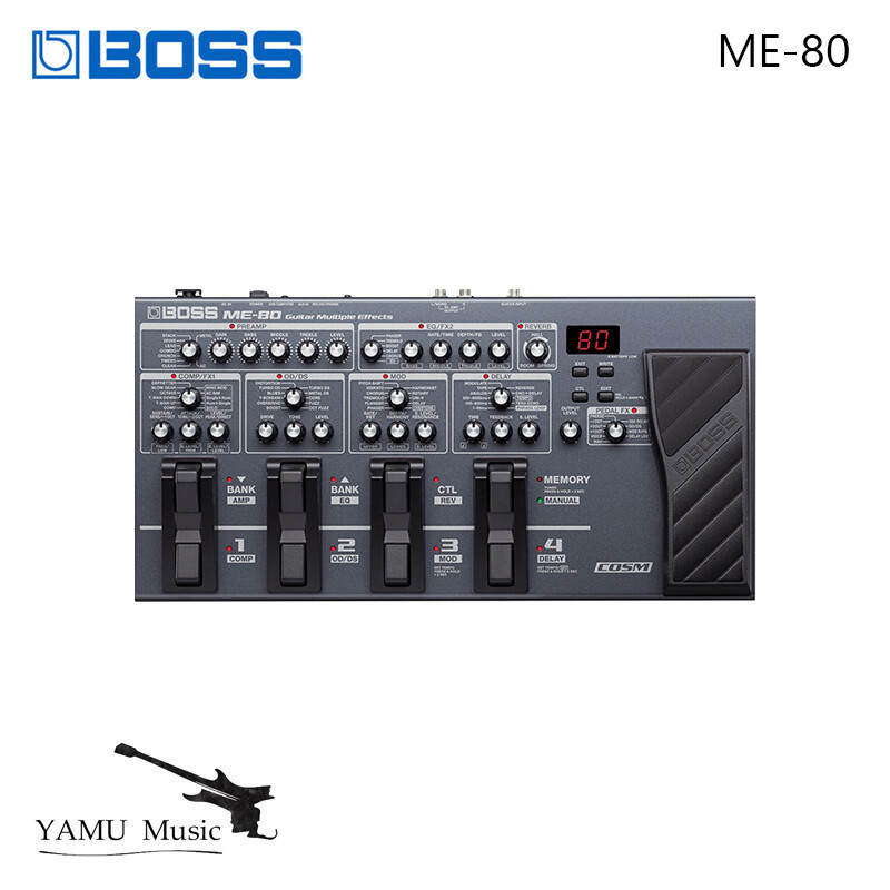 BOSS ME80 กีตาร์มืออาชีพโปรเซสเซอร์หลายเอฟเฟกต์เหยียบ ME 80