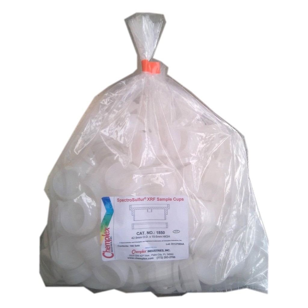 American chemplex Spectrum Test xrf ตัวอย่างถ้วยกล่อง 1850 1530 1430samplecups