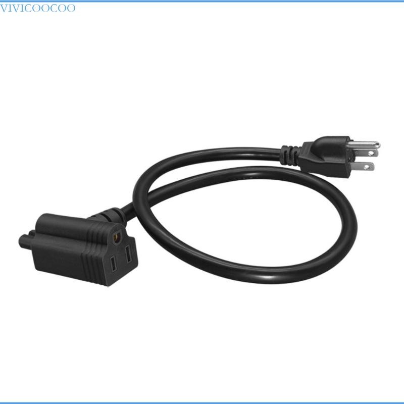 VIVI 3 Prong Y Splitter สายไฟ NEMA 5 15P ถึง 5 15R และ C7 Connectors สายไฟ PVC