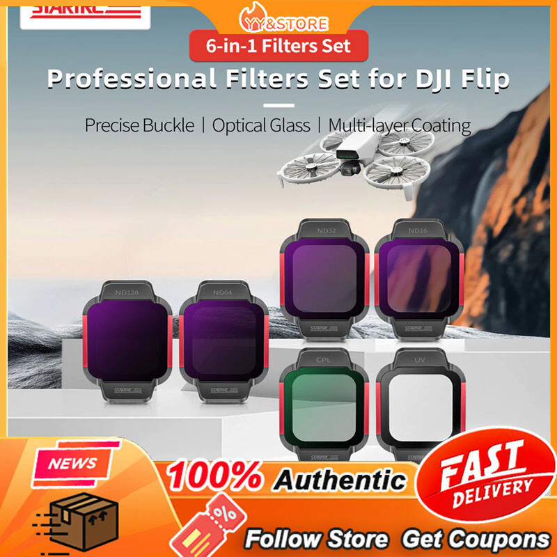 สําหรับ DJI FLIP filter ND64 ND8 dimming Vlog กล้องทางอากาศมือถือ Flip drone FILTER อุปกรณ์เสริมเลนส