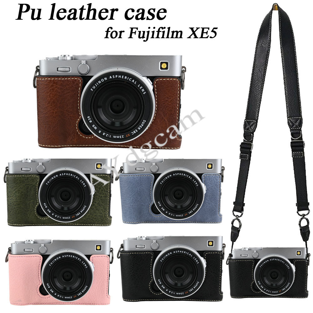 เคสกล้องหนัง Pu ครึ่งตัวสําหรับ FujiFilm XE5