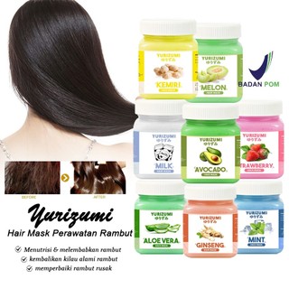 BPOM Hair Mask Yurizumi Masker Creambath Rambut Keratin Hair Treatment Ala Salon Rambut Rontok Mengembang. Isi 200gram