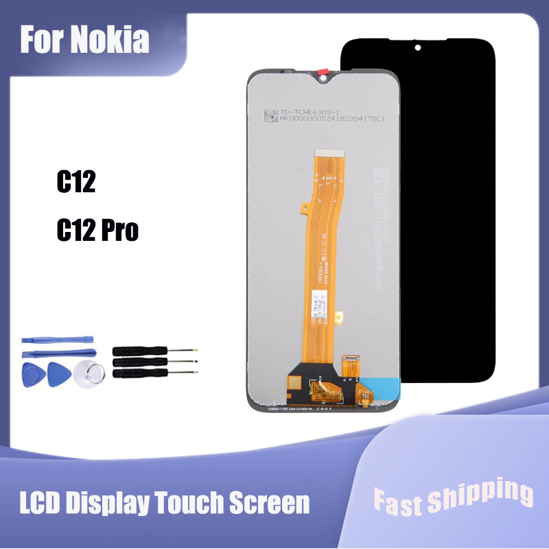 สําหรับ Nokia C12 Nokia C12 Pro Nokia C12 Plus จอแสดงผล LCD Touch Screen Digitizer Assembly Replacem
