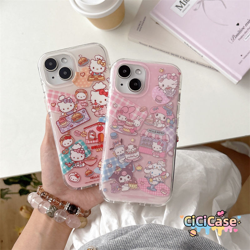 เคสไอโฟน Redmi 12C 14C 9C 13C 12 10C 9T 9A A1 Note 13 14 12 11 11S 10 8 Pro Plus POCO C75 C61 ปกคิตตี้เมโลดี้สุดน่ารัก
