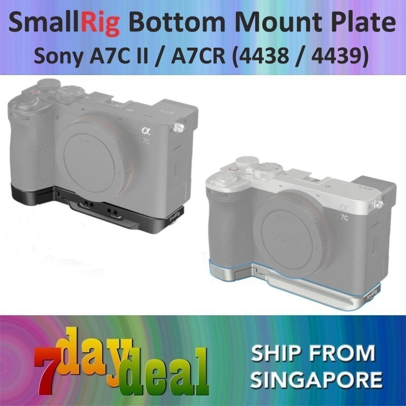 SmallRig Bottom Mount Plate สีดํา 4438 / Silver 4439 สําหรับ Sony A7CII / A7 CII / A7CR / A7 CR