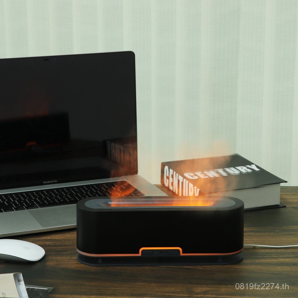 เปลวไฟบรรยากาศโคมไฟน้ํามันหอมระเหยอัลตราโซนิกครัวเรือนจําลองกระจายกลิ่นหอมกระจายความชื้นห้องนอนเปลวไ