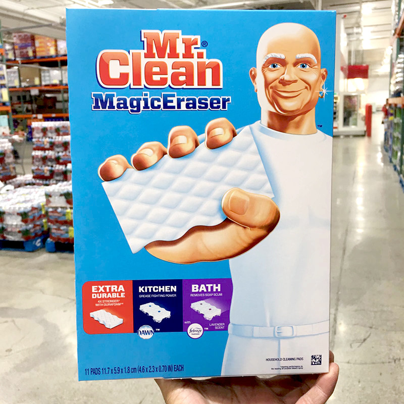 US นําเข้า Mr Clean Magic Eraser การปนเปื้อนทําความสะอาดฟองน้ําเช็ด Magic Magic Magic Wipe 11 ชิ้น