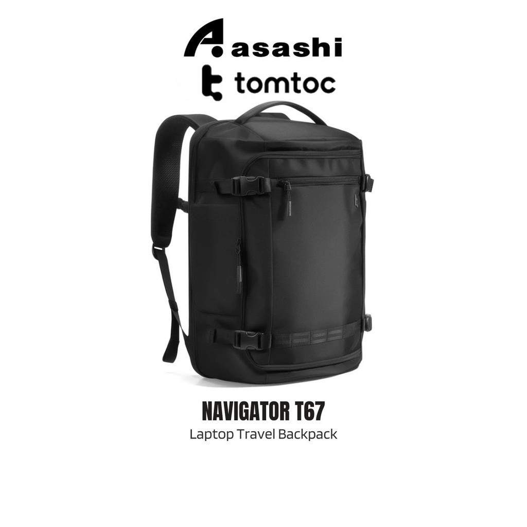 Tomtoc T67M1D1 (สีดํา) NAVIGATOR T67 กระเป๋าเป้แล็ปท็อป (17.3 นิ้ว / 24 ลิตร)