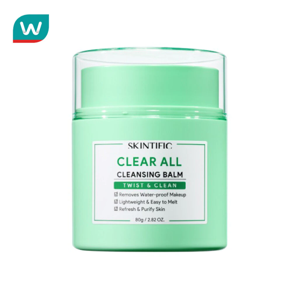 Skintific สคินทิฟฟิค เคลียร์ ออล คลีนซิ่ง บาล์ม 80 กรัม คลีนซิ่งบาล์มเนื้อซอร์เบต