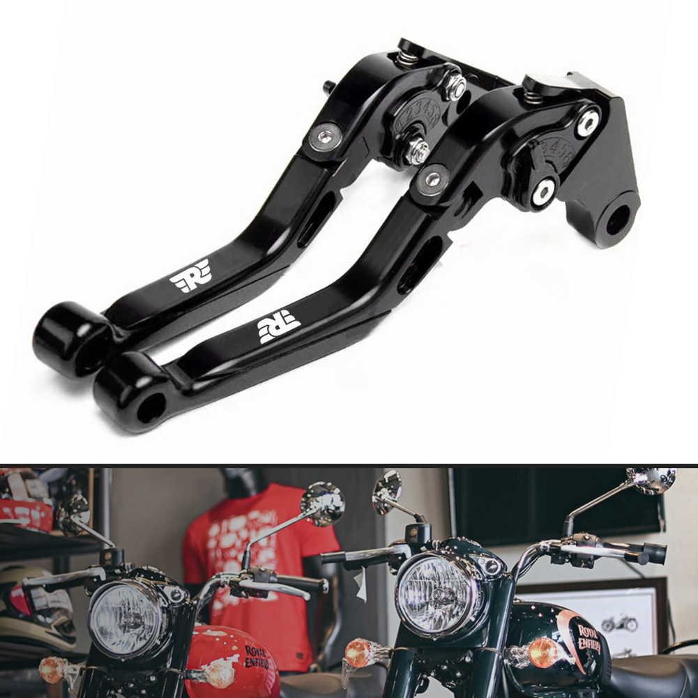 ปรับรถจักรยานยนต์คลัทช์เบรค Fit สําหรับ Royal Enfield Classic 350 500 อลูมิเนียม Lever Handle อุปกรณ์เสริม