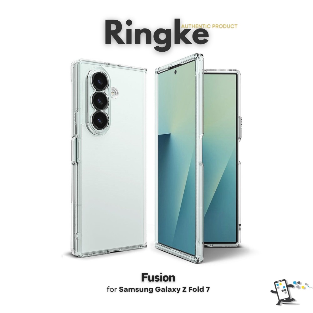 Ringke Fusion for เคสสำหรับ Samsung Galaxy Z Fold 7 แถมฟรี Magnetic Ring สีขาว