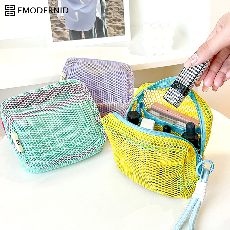 (13*13)กระเป๋าใส่เครื่องสําอาง ความจุขนาดใหญ่พร้อมกระเป๋าเก็บหูหิ้วกระเป๋าใส่อุปกรณ์อาบน้ําสี โดปามีน-em - รูปที่ 5