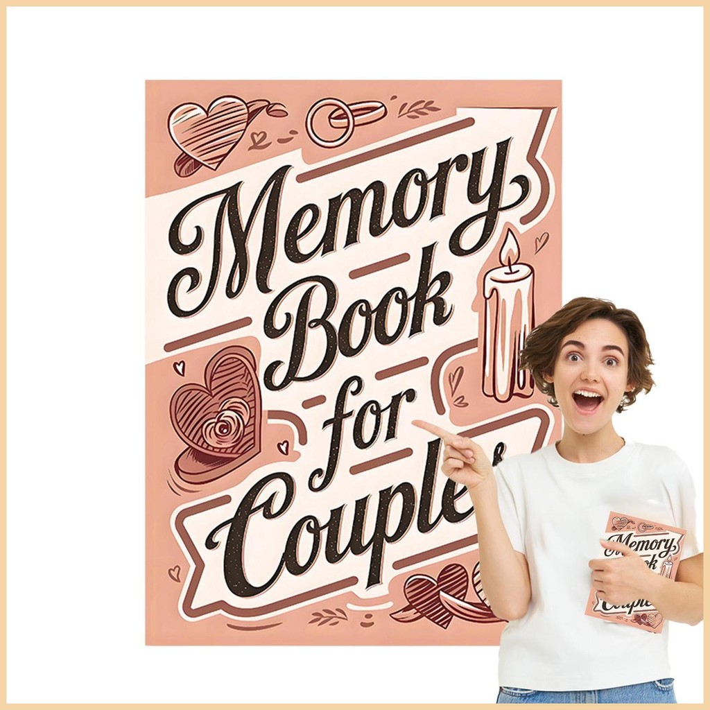 สมุดภาพคู่รัก หนังสือผจญภัยคู่รัก 58-หน้า อุปกรณ์โน้ตบุ๊กที่มีความหมายสําหรับการเดินทางผจญภัยฮันนีมู