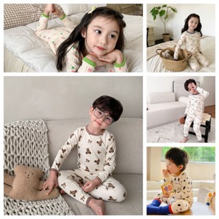 ชุดเด็กไร้กระดูก ชุดกางเกงขายาวสำหรับชุดพักผ่อนภายในบ้าน ชุด…