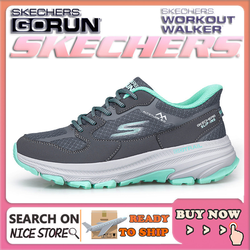 รองเท้าผ้าใบผู้หญิง Skechers GO Trail Shoes เหมาะสำหรับการเดินป่าและการใช้งานในชีวิตประจำวัน