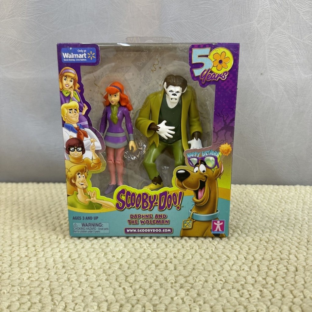 Scooby-Doo ครบรอบ 50 ปี Daphne Blake & Werewolf Wolfman Action Figure Playset ของเล่นสะสม