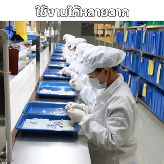 หมวกผ้า หมวกเชฟ หมวกคลุมผม สำหรับทำอาหาร งานโรงงาน งานผลิต มีขอบ ฝ้าย อย่างดี วัสดุผ้าฝ้าย ผ้าตาข่าย