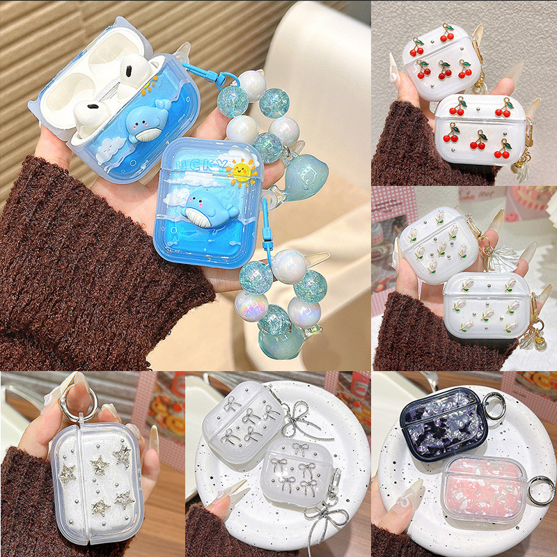 Case For Airpods4 เคสป้องกันหูฟังสำหรับ Airpods Pro 2 3 ลายสวยน่ารัก ปกป้องหูฟังของคุณได้เป็นอย่างดี พร้อมจัดส่ง